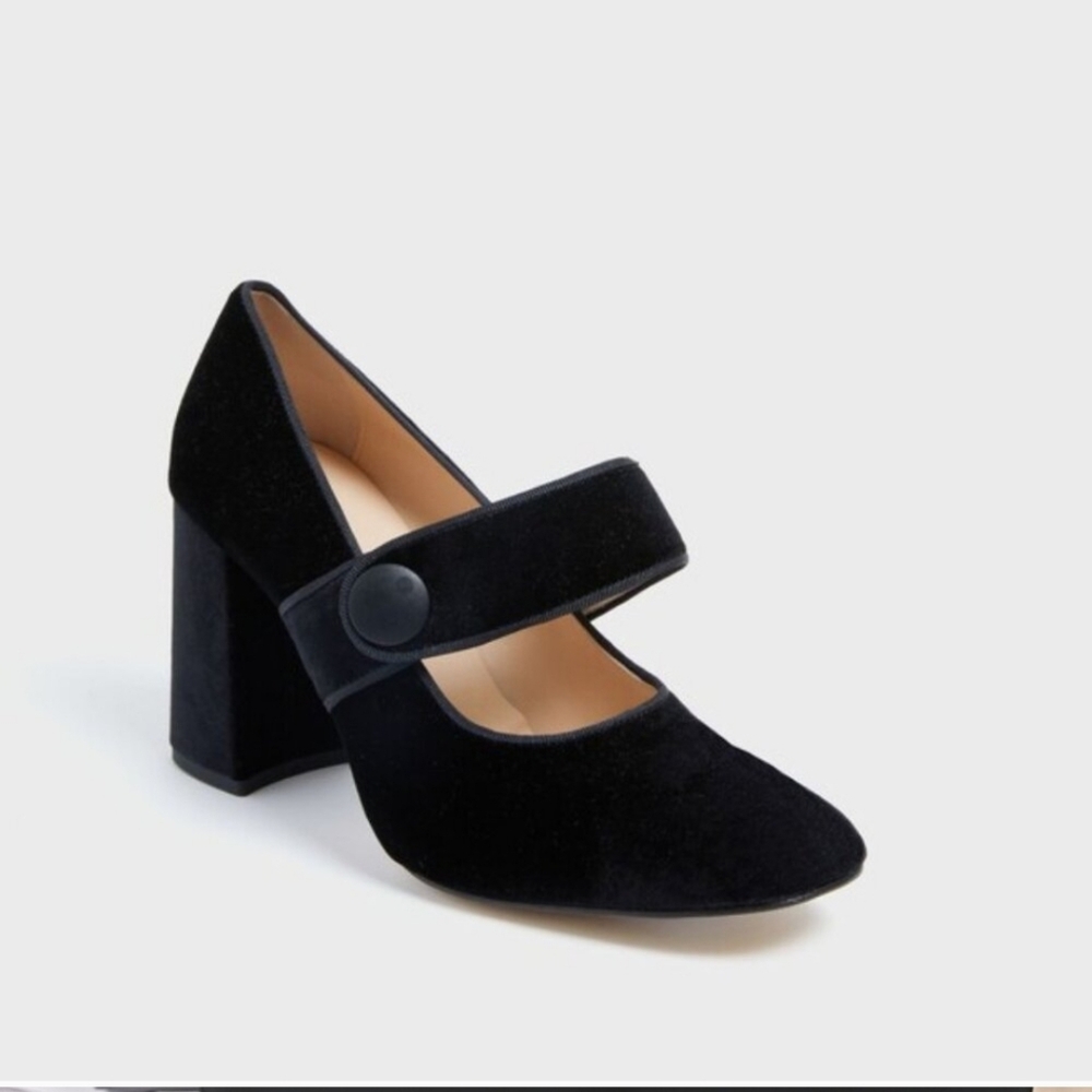 Tuckernuck Black Velvet Heels
